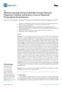 Parr et al_2026_Machine Learning-Driven Probability Scoring Enhances Diagnostic Certainty and Reduce Costs in Suspected Periprosthetic Joint Infection_Diagnostics_Page_01